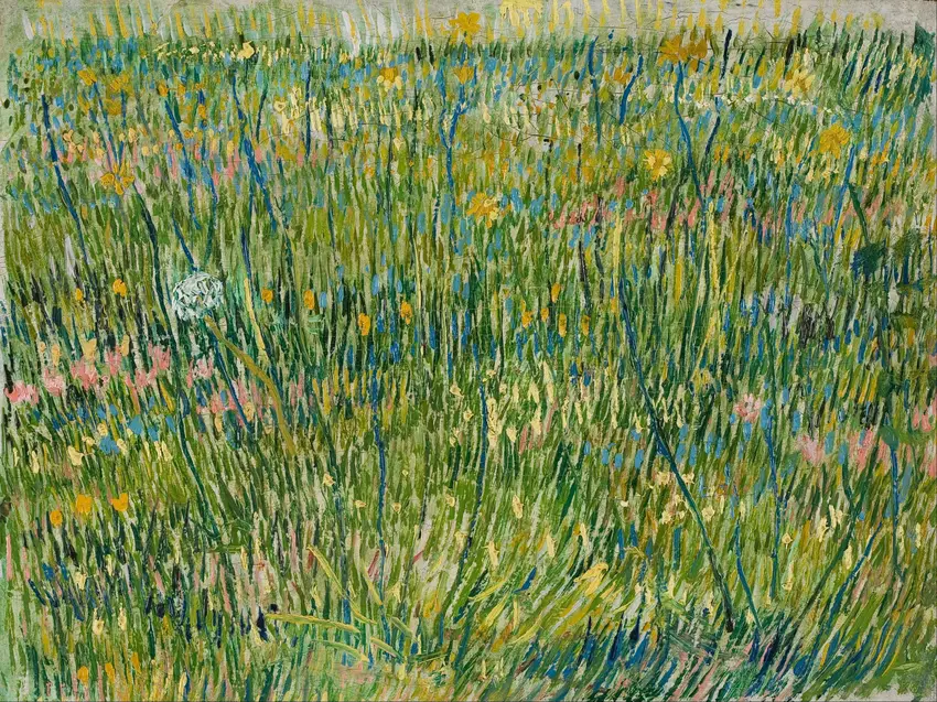Patch of grass (1887) by Vincent van Gogh